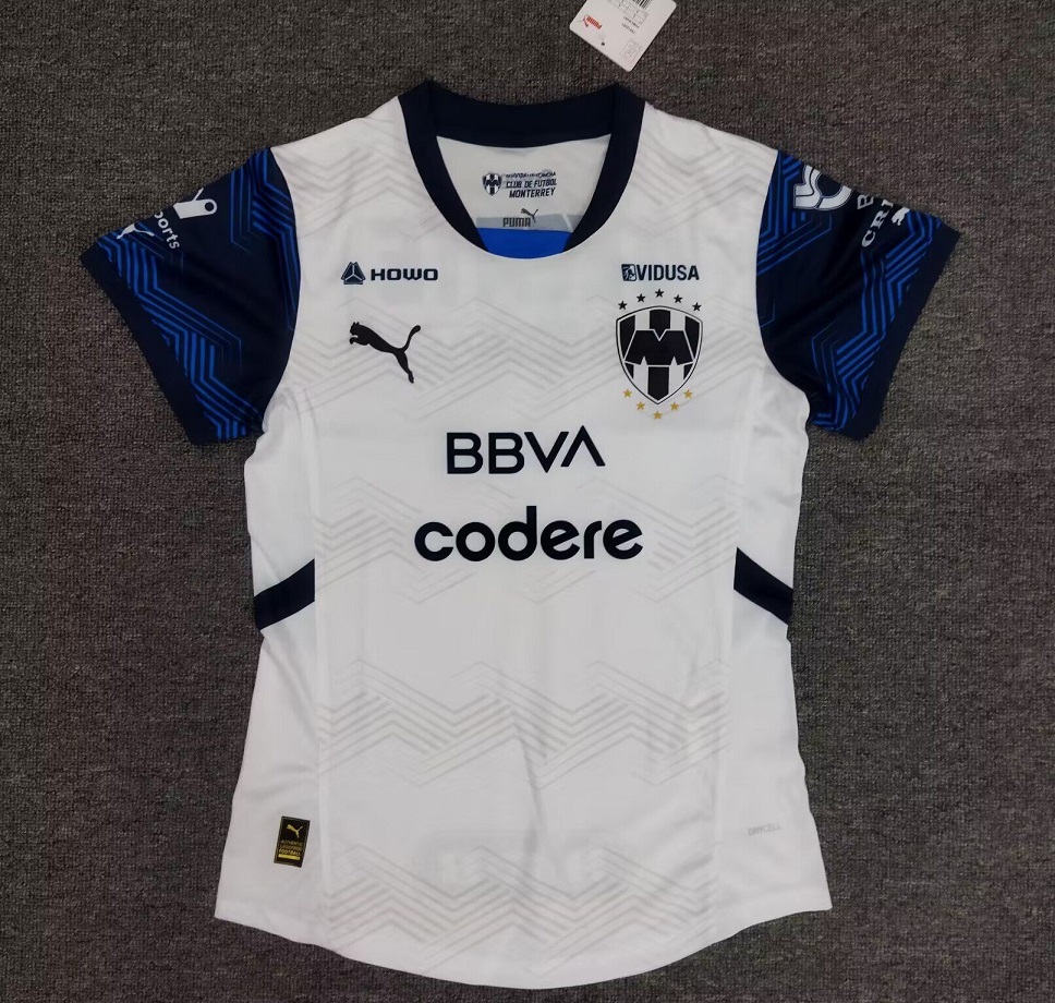 AAA Quality Monterrey Woman 24/25 Away White Soccer Jersey